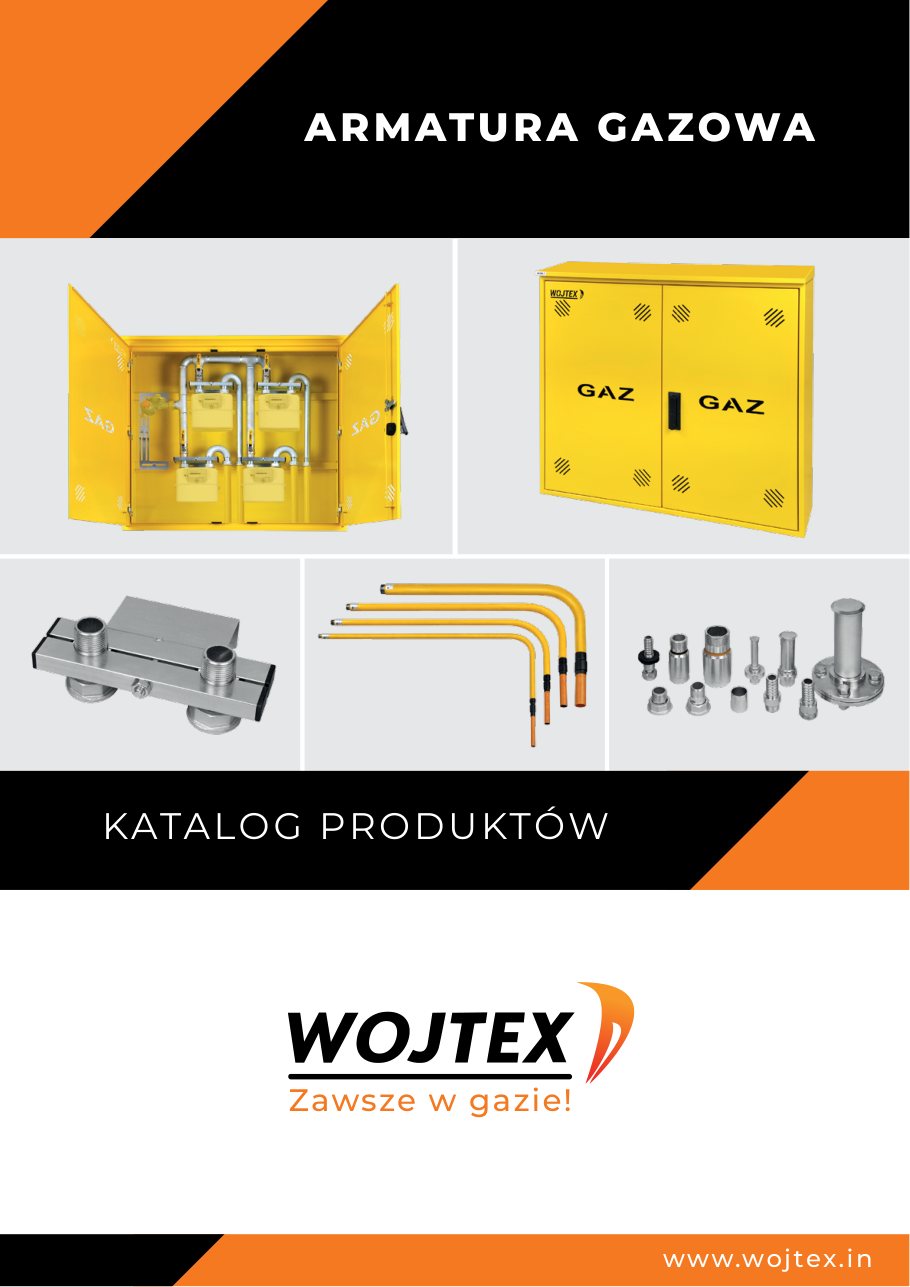 Okładka katalogu produktów WOJTEX – armatura gazowa